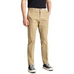 Pantalons chino Lee beiges en coton stretch W32 look fashion pour homme 