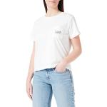 T-shirts Lee blancs cassés en coton à manches courtes à manches courtes Taille S look fashion pour femme 