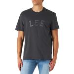 T-shirts Lee noirs en coton à manches courtes à manches courtes Taille XL look fashion pour homme 