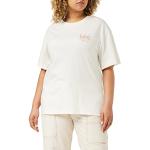 T-shirts Lee blancs en coton à manches courtes à manches courtes à col rond Taille S look fashion pour femme 