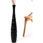 Vases design Leewadee marron en manguier de 70 cm modernes 