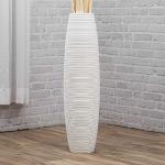 Vases design Leewadee marron en manguier de 90 cm modernes 