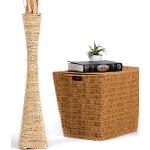 Vases design Leewadee blancs en bambou de 70 cm minimalistes en promo 