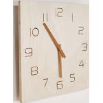 Today Horloge contreplaquée carrée - Simplicity