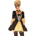 Leg Avenue- Fantasy Masquerade Adult Sized Costumes, LO8563902054, Or Noir, m