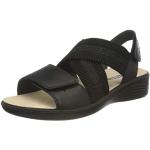 Sandales Legero noires en cuir pour pieds étroits Pointure 37 look fashion pour femme 