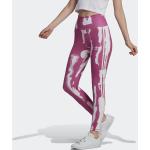 Leggings imprimés adidas lilas Taille S look sportif pour femme en promo 