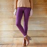 Leggings fantaisie violets en coton Taille XS pour femme 