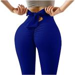 Pantalons taille haute bleus avec noeuds respirants Taille XXL look fashion pour femme 