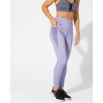 Leggings gainants violets en polyester Taille L pour femme en promo 