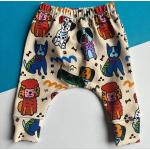 Pantalons slim multicolores à imprimé animal en jersey à motif chiens bio Taille naissance pour bébé de la boutique en ligne Etsy.com 