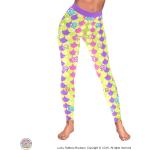 Leggings imprimés violets en polyester Taille XXS look Kawaii pour femme 