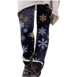 Leggings en cuir pour fêtes de Noël en cuir synthétique Taille 3 XL plus size look fashion pour femme 