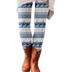 Leggings en dentelle multicolores en cuir synthétique Taille L plus size look casual pour femme 