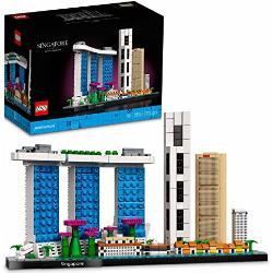 LEGO 21057 Architecture Singapour, Maquette à Construire, Loisirs Créatifs pour Adultes, Collection Skyline, Décoration pour La Maison