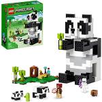 LEGO 21245 Minecraft Le Refuge Panda, Jouet De Maison Amovible, avec Figurines Animaux Et Squelette, pour Enfants, Filles Et Garçons 8 Ans, Idée Cadeau