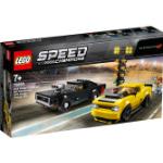 Voitures Lego en caoutchouc à motif voitures Dodge Challenger 