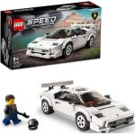 Lego® 76908 Speed Champions Lamborghini Countach, Jouet Modèle De Voiture De Course Pour Les Enfants De 8 Ans Et Plus Blanc