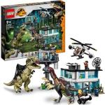 Lego® 76949 Jurassic World L attaque Du Giganotosaurus Et Du Therizinosaurus, Hélicoptère Et Figurine De Dinosaure Noir