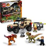 Lego® 76951 Jurassic World Le Transport Du Pyroraptor Et Du Dilophosaurus, Dinosaures Avec Buggy Tout-terrain, Dès 7 Ans Noir