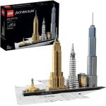 Lego® Architecture - New York - Statue De La Liberté - Maquette Miniature - 598 Pièces Beige
