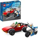 Motos Lego City à motif ville de police 