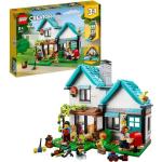 Lego® Creator 3-en-1 31139 La Maison Accueillante, Maquette Avec 3 Maisons Différentes, Et Figurines Bleu
