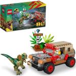 Lego® Jurassic Park 76958 L'embuscade Du Dilophosaure, Jouet De Dinosaure Avec Voiture Jeep Vert