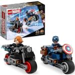 Lego® Marvel 76260 Les Motos De Black Widow Et De Captain America, Jouet Avengers L'âge D'ultron Noir