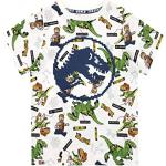 T-shirts à manches courtes Lego Jurassic World blancs Jurassic World look fashion pour garçon de la boutique en ligne Amazon.fr 