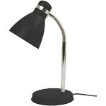 Lampes de table Leitmotiv ampoules E27 noires en métal 