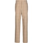 LEMAIRE pantalon taille-haute à carreaux - Marron