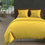 Jetés de lit ocre jaune en polyester 240x220 cm modernes 