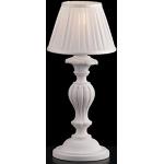 Lampes de table blanches en bois shabby chic 