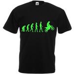 lepni.me T-Shirt pour Hommes Evolution du Motocros