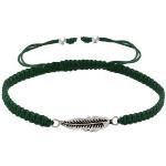 Bracelets plume Les Poulettes vert foncé 
