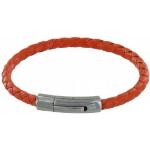 Bracelets Les Poulettes orange en cuir pour homme 
