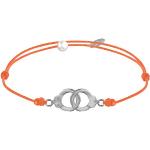 Bracelets Les Poulettes orange en argent fantaisie look fashion 