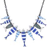 Sautoirs Les Trésors de Lily bleus en métal à motif animaux look fashion pour femme 