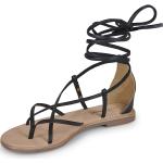 Sandales Les Tropéziennes Par M Belarbi noires en cuir Pointure 41 avec un talon jusqu'à 3cm pour femme 