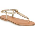 Sandales Les Tropéziennes Par M Belarbi dorées en cuir Pointure 41 avec un talon jusqu'à 3cm pour femme 