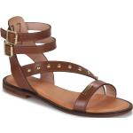 Sandales Les Tropéziennes Par M Belarbi marron en cuir Pointure 39 pour femme en promo 