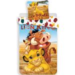 Housses de couette multicolores en coton à motif lions Le Roi Lion 140x200 cm pour enfant 