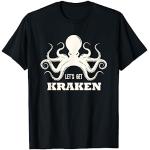 Lets Get Kraken Octopus Cadeau Print Rétro Octopi Kraken T-Shirt