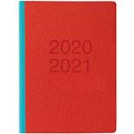 Letts Agenda scolaire 2 tons Rouge Format A6 20/21