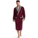 Robes de chambre longues rouge carmin Taille 4 XL look fashion pour homme 