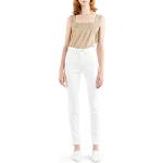Jeans skinny Levi's blancs en cuir W28 look fashion pour femme 