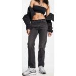 Jeans droits Levi's 501 noirs délavés petite W23 L30 pour femme en promo 