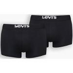 Boxers Levi's noirs à logo en coton bio éco-responsable en lot de 2 Taille M classiques pour homme 