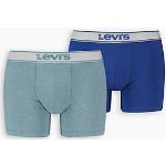 Caleçons Levi's Levi's vintage bleues claires bio éco-responsable en lot de 2 Taille M look vintage pour homme 